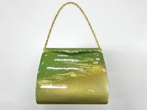 リサイクル　螺鈿霞に地紙模様和装バッグ